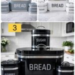 4pcs  Bread bin set