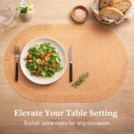 Faux leather table mat