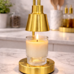 Glow glass candle warmer