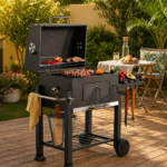 Charcoal BBQ Grill with wheels