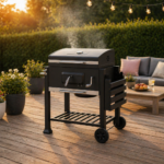 Charcoal BBQ Grill with wheels - Image 2