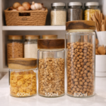 Glass storage jars