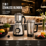 2 in 1 Signature Stainless Steel Blender