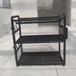 3-tier plastic dish rack