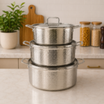Uakeen stainless steel cookware big capacities