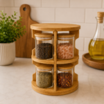 Spice Jars with rotatable stand