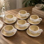 Irregular Tea cup and Saucer - Image 2