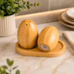 Bamboo salt shakers