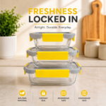 Glass containers with lunch bag - Image 2