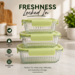 Glass containers with lunch bag - Image 5
