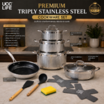 UCC Life Stainless Steel cookware 14pieces