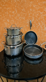 UCC life Stainless Steel Cookware set 8 pieces - Image 3