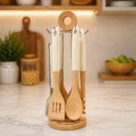 Wooden cooking spoon set - Image 3