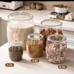 Barrels Acrylic cereal containers