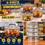 Glass Cooking pots