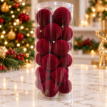 Christmas Decorative Red velvet balls