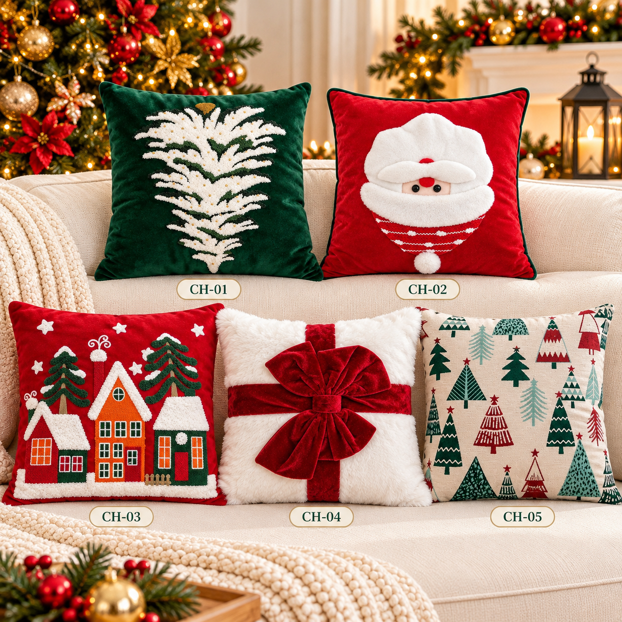5283D69E-5937-48AE-AD4C-DAE440B6F754 Christmas themed pillow cases - Image 1