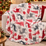 Christmas themed fleece blankets - Image 5