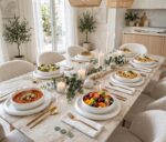 18 Pieces Glass Frosted Dinner Set - Image 3