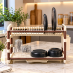 2 tier plastic dish-rack